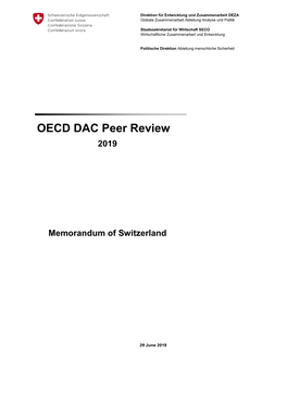 OECD DAC Peer Review 2019