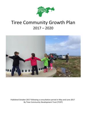 Tiree Community Growth Plan 2017 – 2020