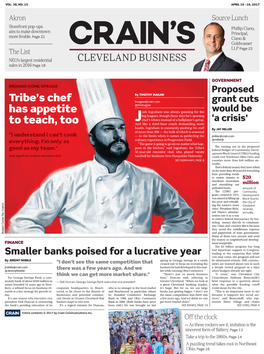 Tribe's Chef Has Appetite to Teach