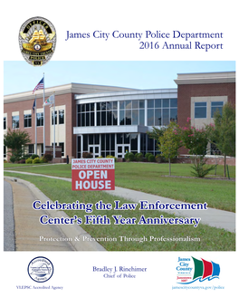 James City County Police Department 2016 Annual Report
