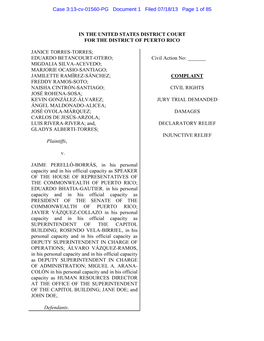 Case 3:13-Cv-01560-PG Document 1 Filed 07/18/13 Page 1 of 85