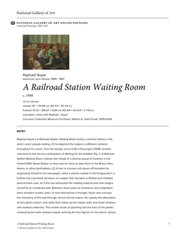 A Railroad Station Waiting Room C