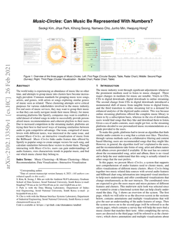 Music-Circles: Can Music Be Represented with Numbers?