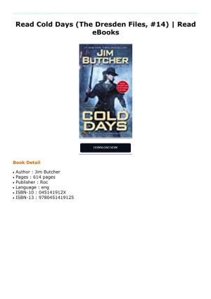 Read Cold Days (The Dresden Files, #14)