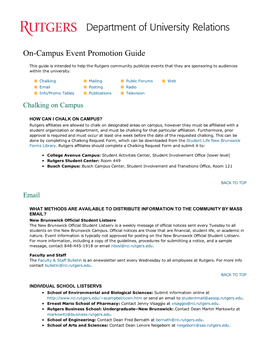 Oncampus Event Promotion Guide