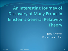 Dark Matter Model of the Universe”, Physics Essays, V25, N0