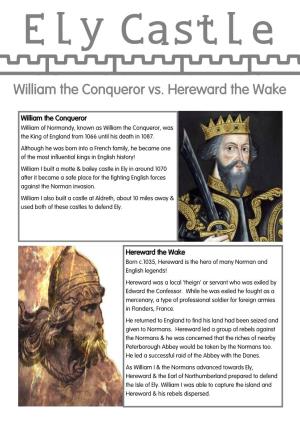 William the Conqueror Vs. Hereward the Wake