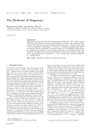 The Birthrate of Magnetars