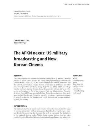 US Military Broadcasting and New Korean Cinema