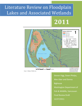 Literature Review on Floodplain Lakes and Associated Wetlands