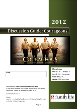 Discussion Guide: Courageous