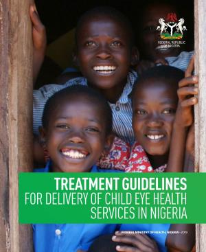 Treatment Guidelines for Delivery of Child Eye Health Services in Nigeria