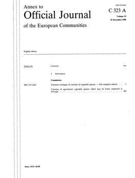 Official Journal Volume 33 22 December 1990 of the European Communities