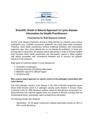 Scientific Guide in Natural Approach to Lyme Disease Information for Health Practitioners
