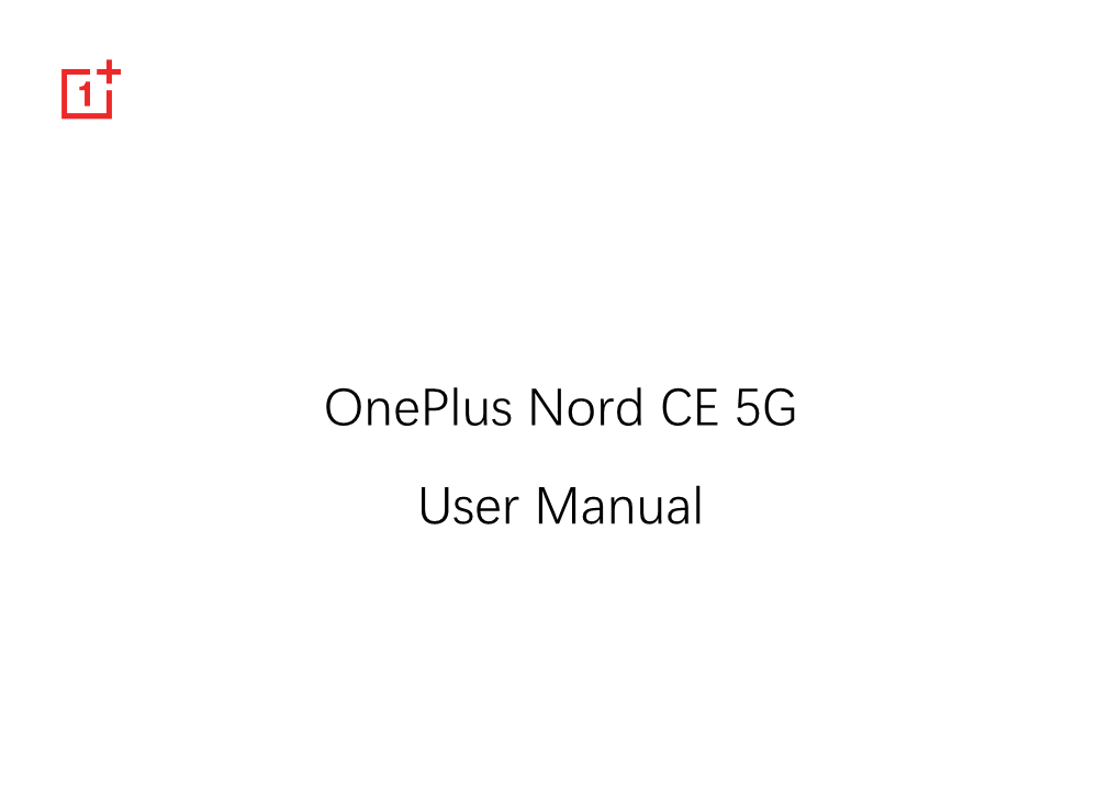 Oneplus Nord CE 5G User Manual