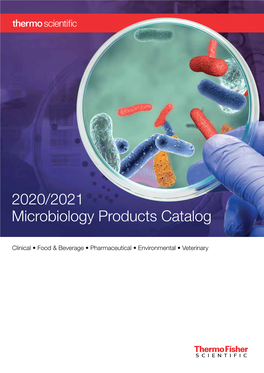 2020/2021 Microbiology Products Catalog
