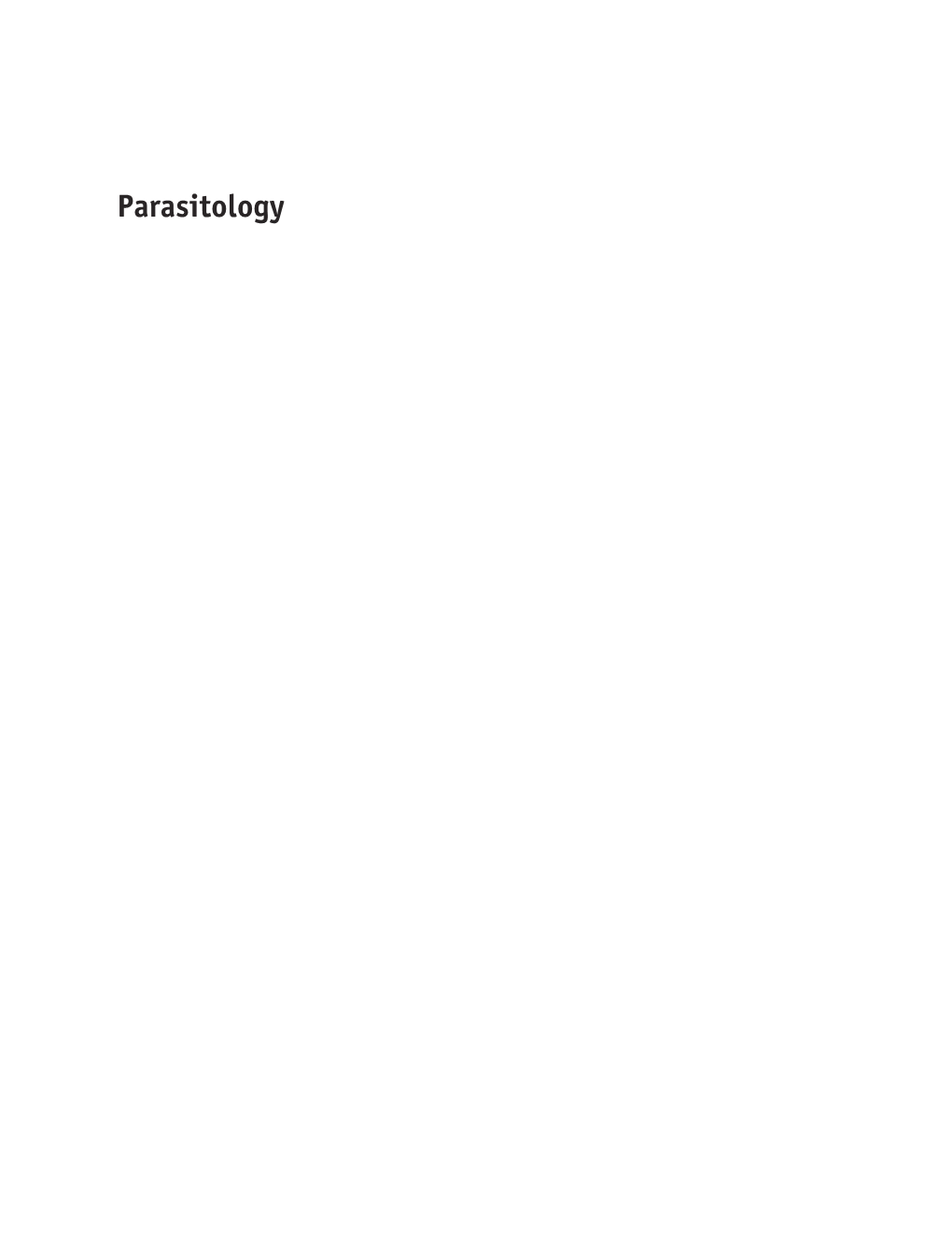 Parasitology JWST138-Fm JWST138-Gunn February 21, 2012 16:59 Printer Name: Yet to Come P1: OTA/XYZ P2: ABC