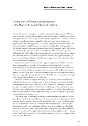 Dealing with Difference: Cosmopolitanism in the Nineteenth-Century World of Empires