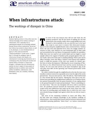 When Infrastructures Attack: the Workings of Disrepair in China
