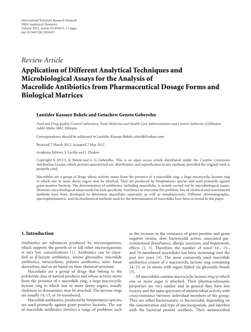 Application of Different Analytical Techniques and Microbiological