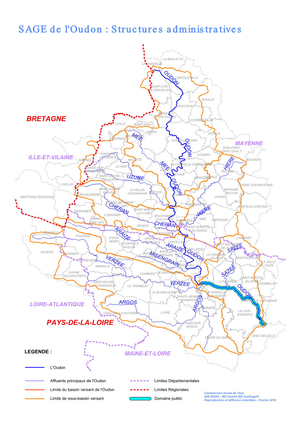 Carte Périmètre SAGE OUDON