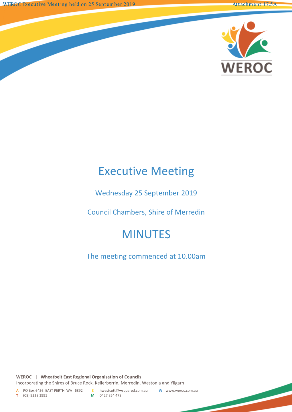 Executive Meeting MINUTES