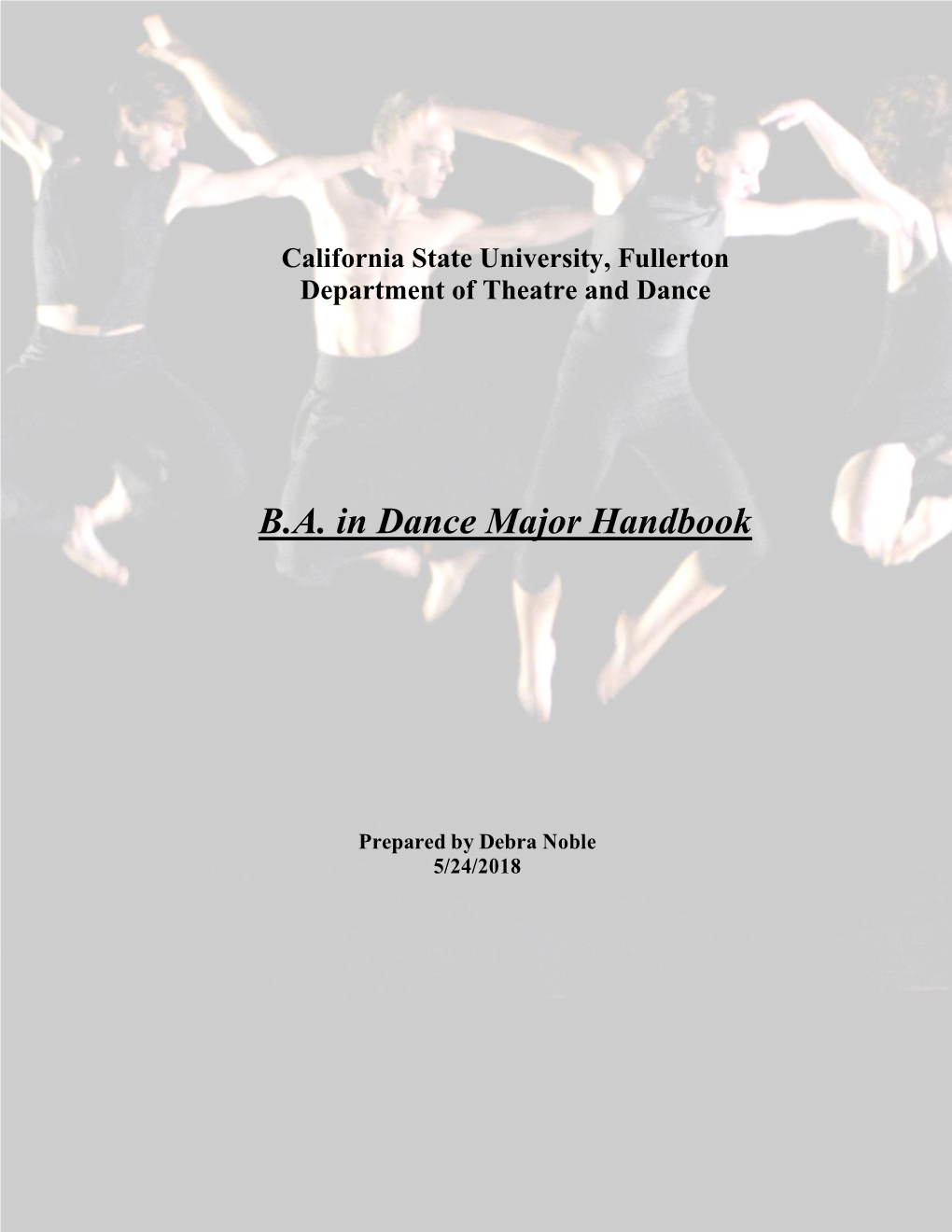 Dance Program Handbook