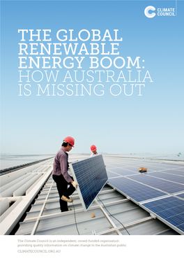 The Global Renewable Energy Boom: How Australia Is Missing Out