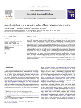 Journal of Structural Biology 170 (2010) 202–215