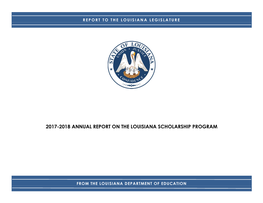 2017-2018 Annual Report on the Louisiana Scholarship Program