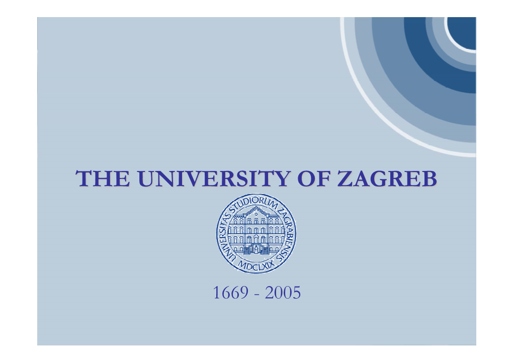 The University of Zagreb Archives