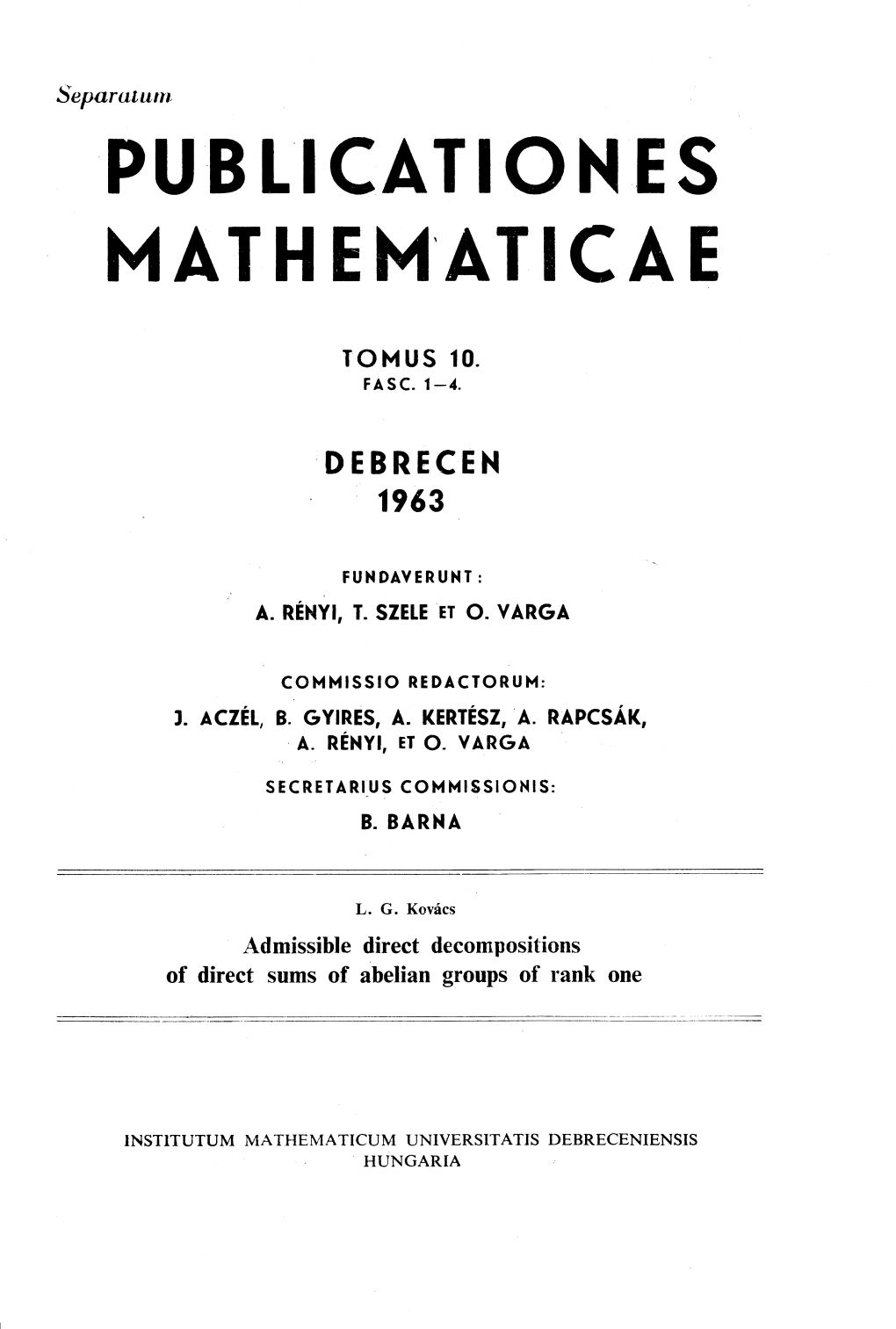 Admissible Direct Decompositions of Direct Sums of Abelian Groups of Rank One