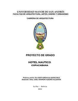 Proyecto De Grado