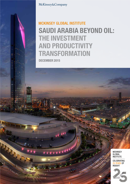 Saudi Arabia Beyond Oil: the Investment and Productivity Transformation