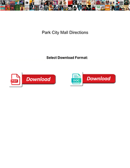 Park City Mall Directions