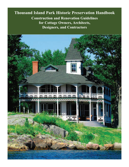 Thousand Island Park Historic Preservation Handbook