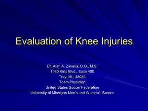 Knee Evaluation
