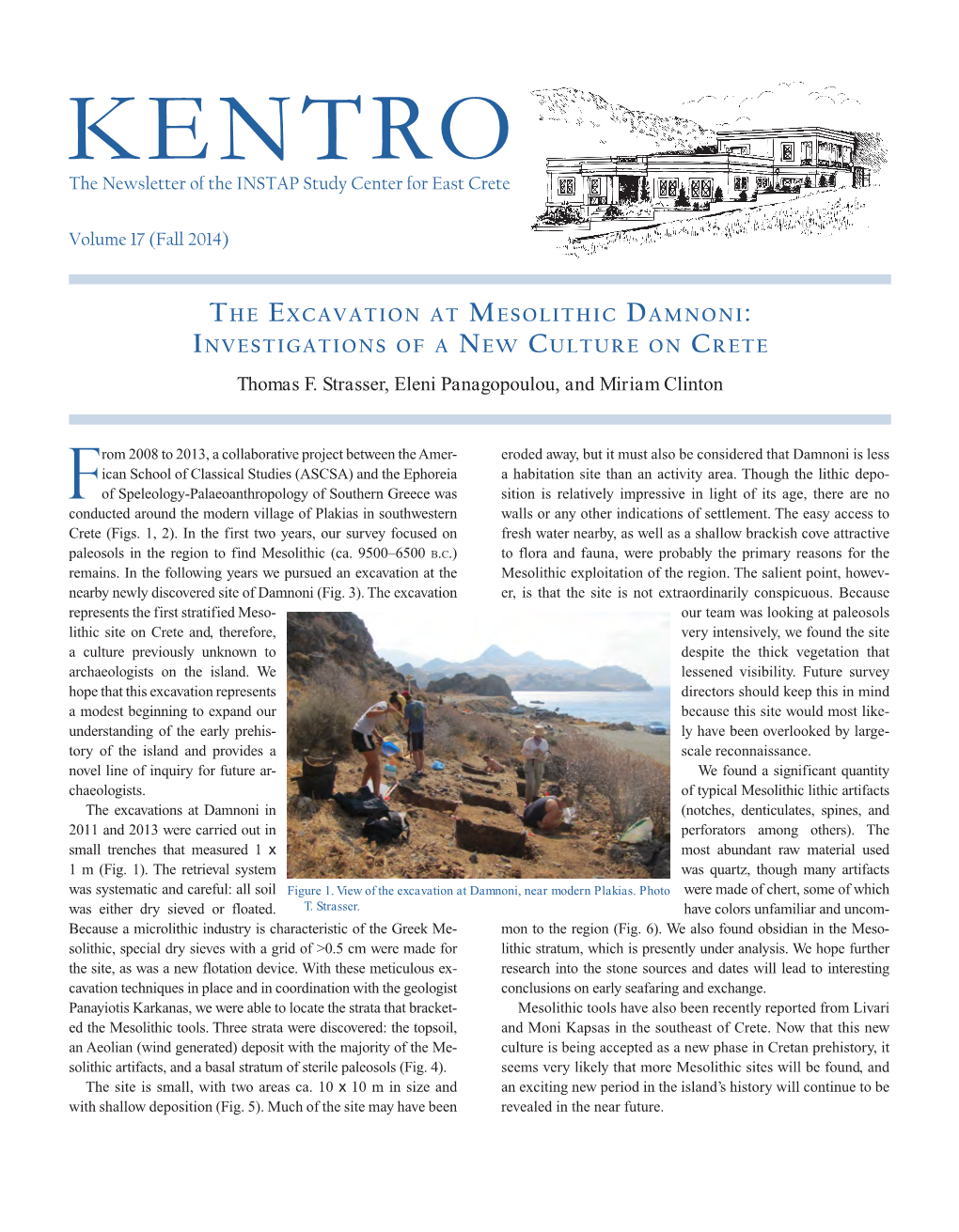 KENTRO the Newsletter of the INSTAP Study Center for East Crete