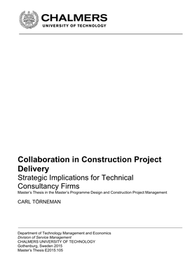 Collaboration in Construction Project Delivery