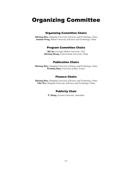Organizing Committee-Volume 1