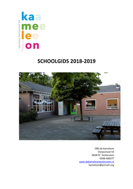 Schoolgids 2018-2019