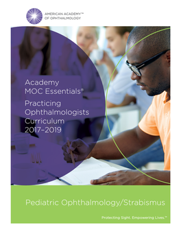 Pediatric Ophthalmology/Strabismus 2017-2019