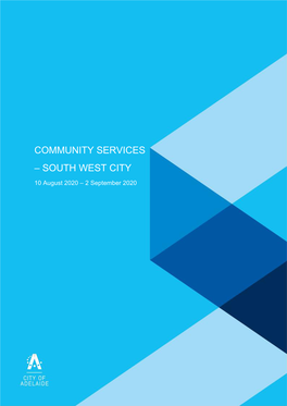 Community Services – South West City