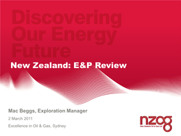 New Zealand: E&P Review