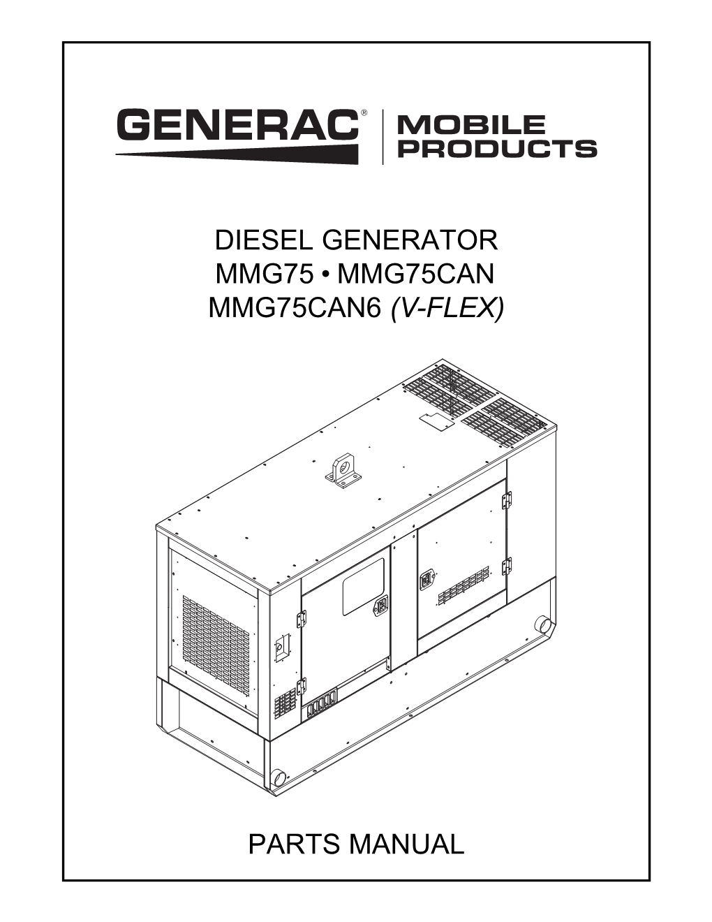 Diesel Generator Mmg75 • Mmg75can Mmg75can6 (V-Flex)