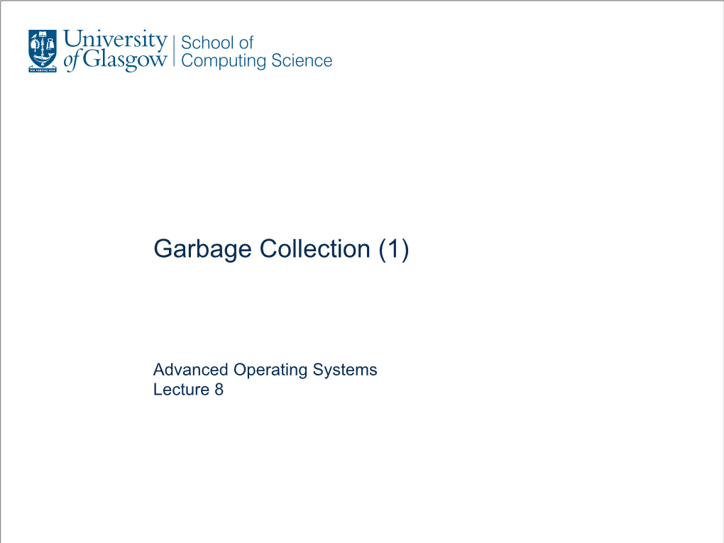 Garbage Collection (1)