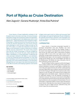 Port of Rijeka As Cruise Destination