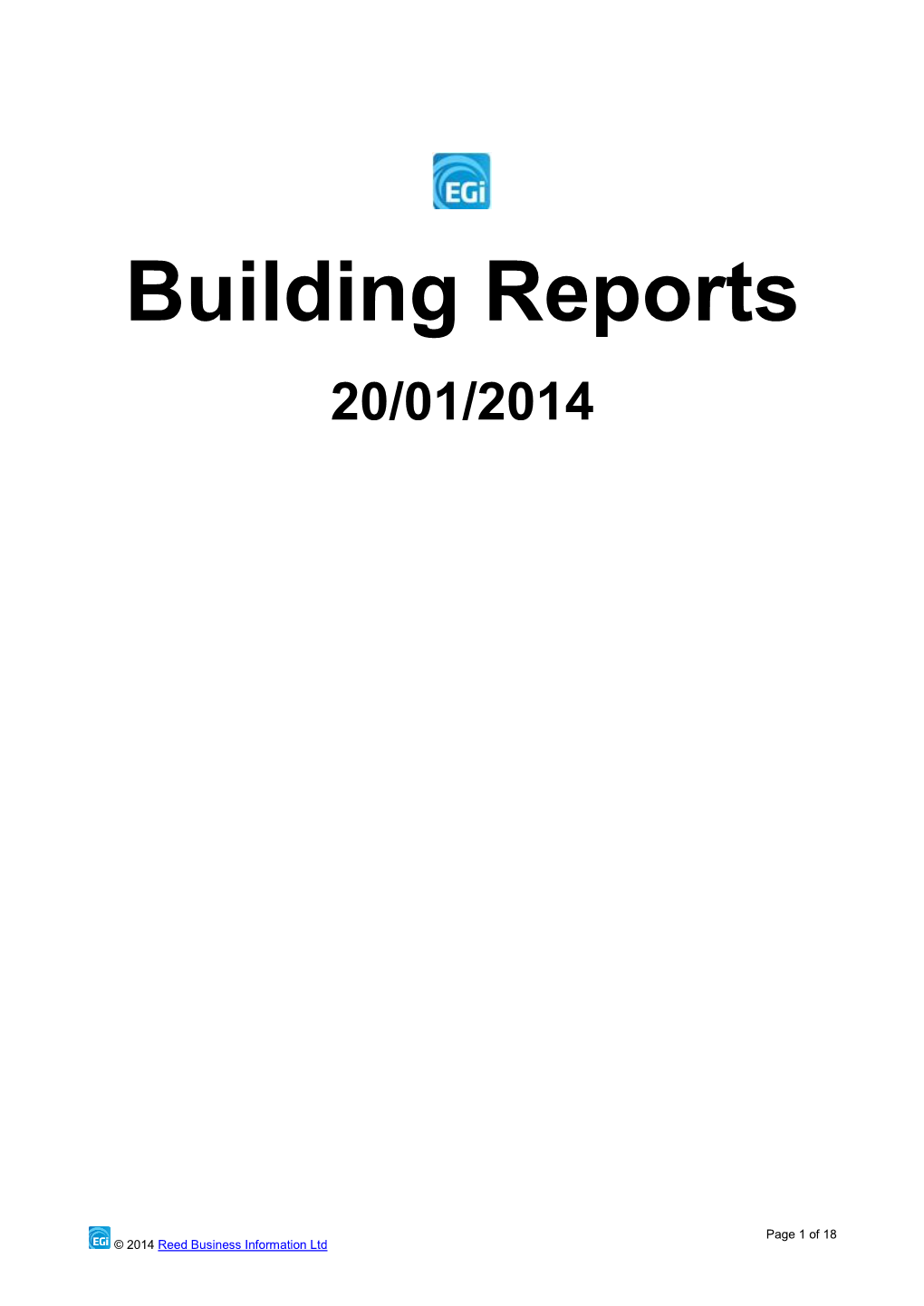 Building Reports