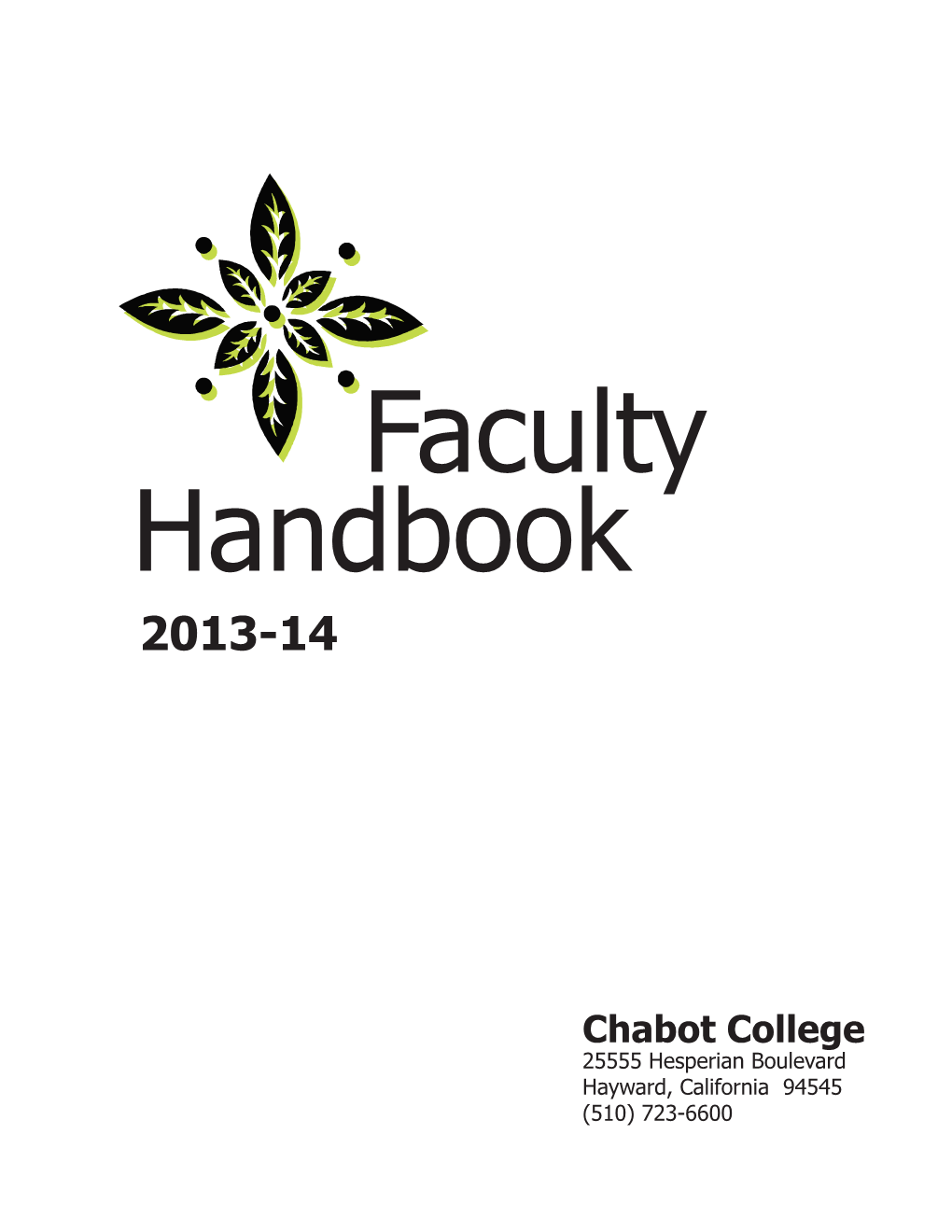 Faculty Handbook 2013-14