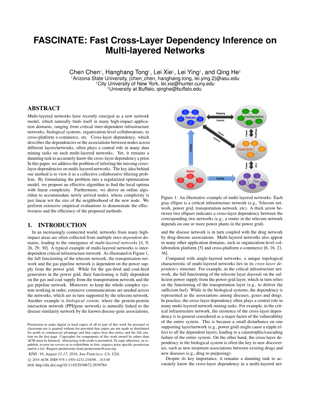 Fast Cross-Layer Dependency Inference on Multi-Layered Networks